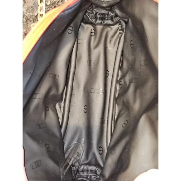 Christian Dior Red Clutch w/Crossbody Chain, Charms & Twilly Added NWOT + brush - Picture 12 of 13